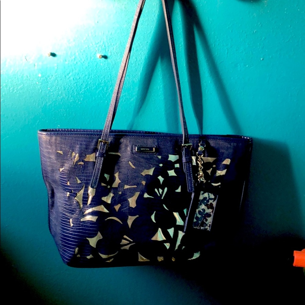 Blue and Silver Nine West bag